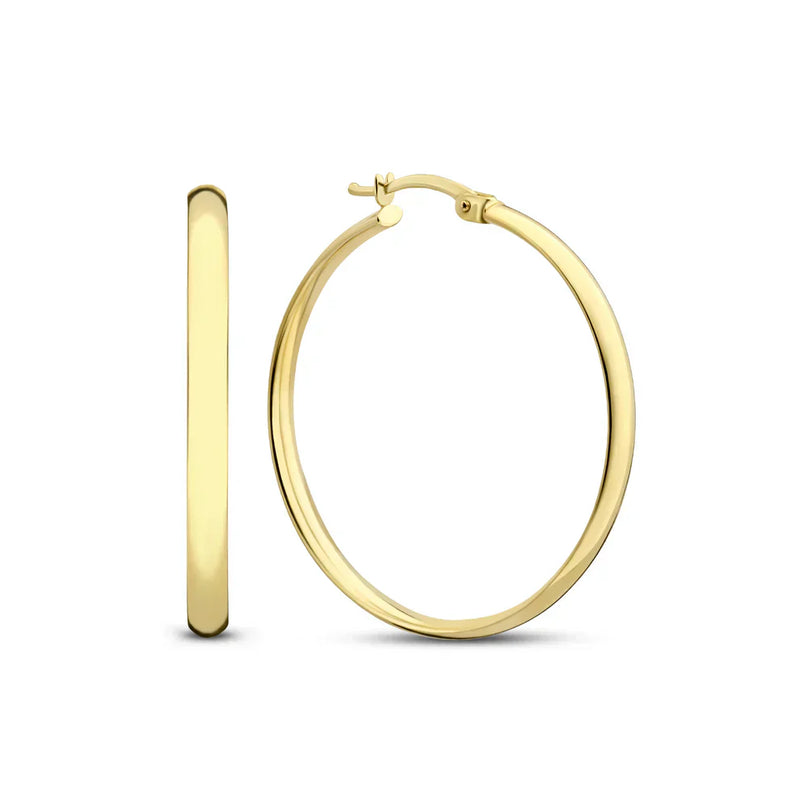 GOLDEN CLASSIC ROUND EARRINGS