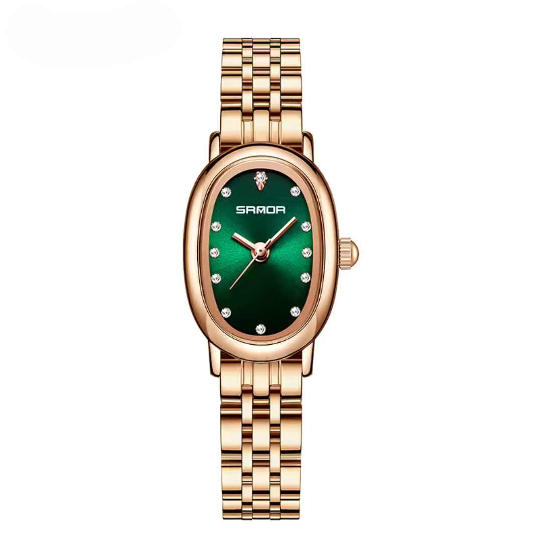 ELEGANTS VINTĀŽAS OVĀLS KVARCA PULKSTENIS