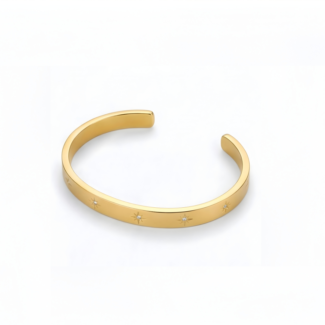 BRACELET WITH ENGRAVED STARS