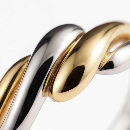 DUAL TONE ELEGANCE RING