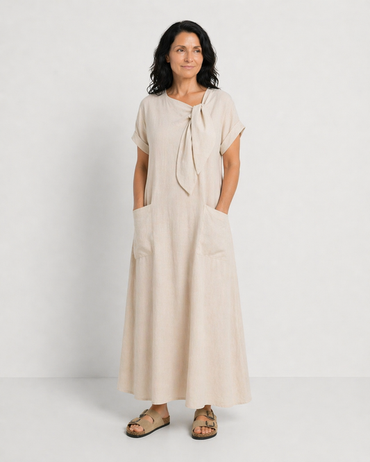NICOLETA | ROCHIE MAXI GULER ROTUND CU BUZUNARE