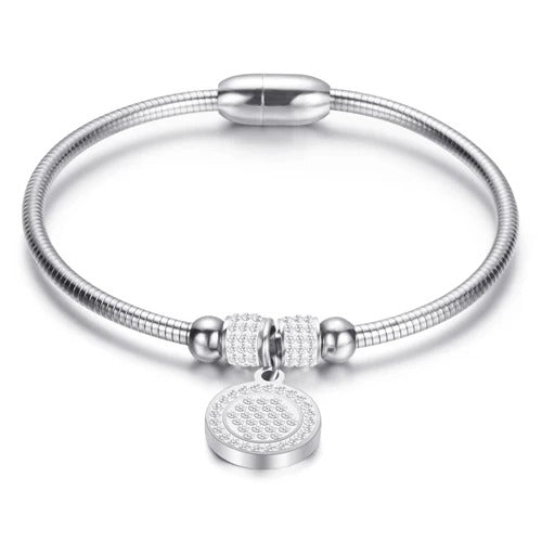 ROUND PENDANT SPARKLE BRACELET