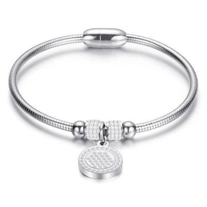 ROUND PENDANT SPARKLE BRACELET