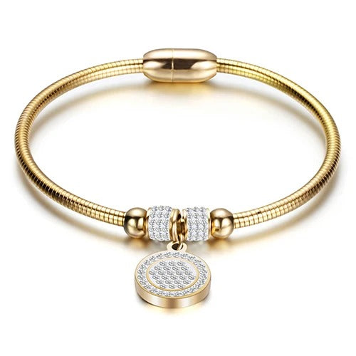ROUND PENDANT SPARKLE BRACELET