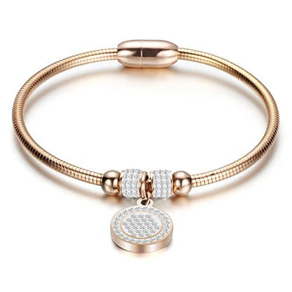 ROUND PENDANT SPARKLE BRACELET