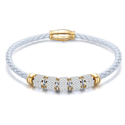 BRAIDED STRAP SPARKLE BRACELET