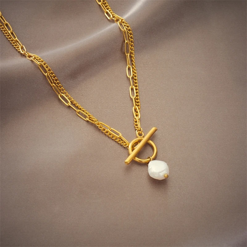 GOLDEN FRESHWATER PEARL NECKLACE