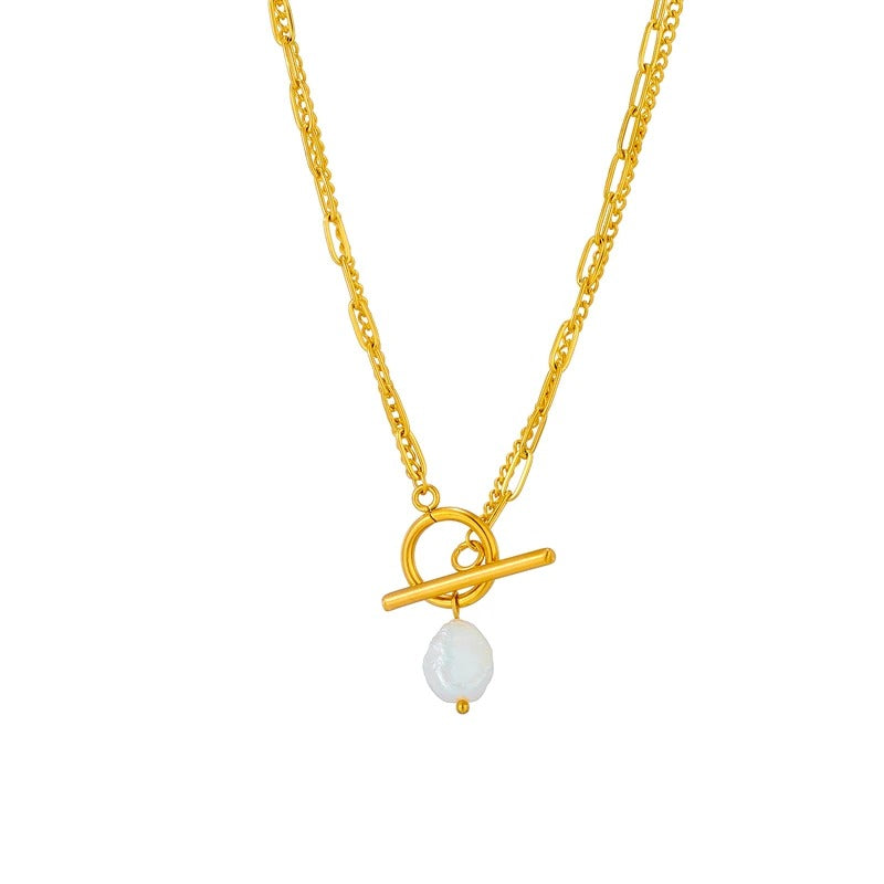 GOLDEN FRESHWATER PEARL NECKLACE