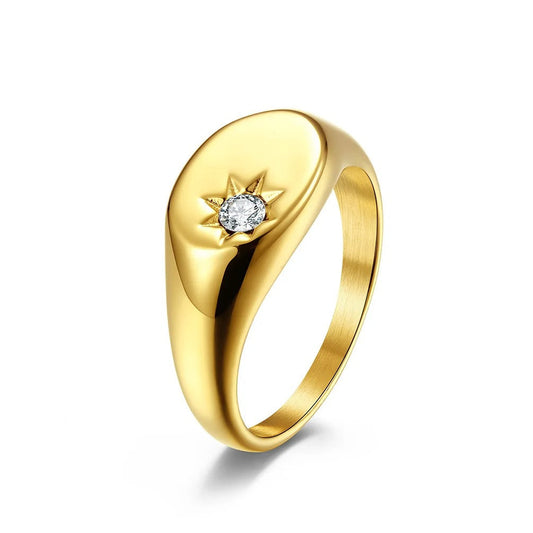 STARLIGHT CLEAR STONE RING