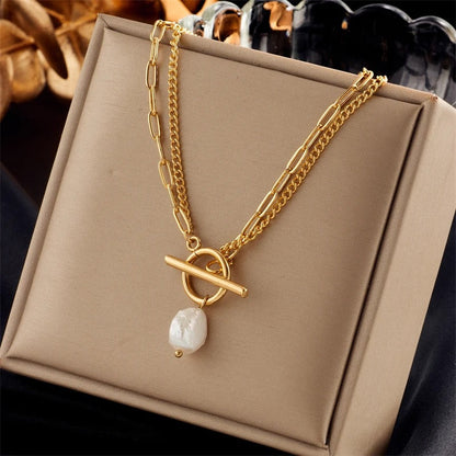 GOLDEN FRESHWATER PEARL NECKLACE